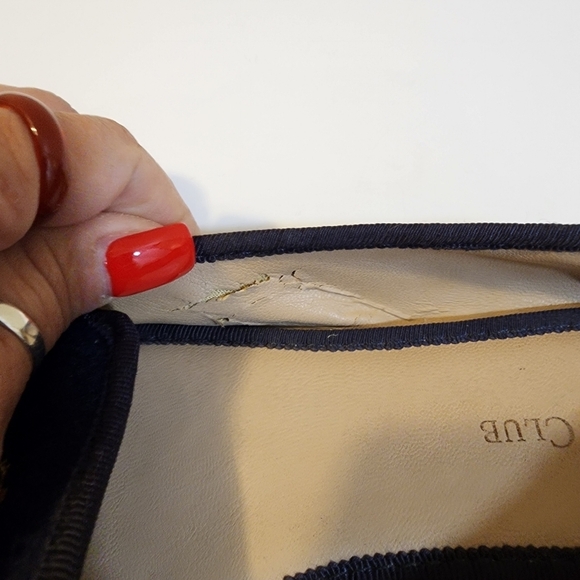 Charter Club navy Femmiie Slip On Smoking Loafers Women's Size 6M - Picture 9 of 13